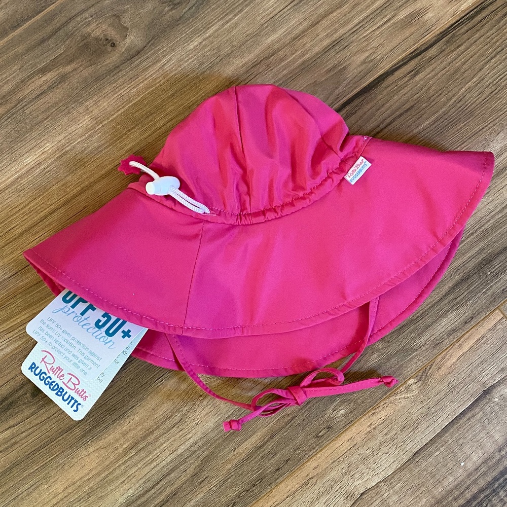 NEW Ruffle Butts Baby Girl Sun Hat 6-12 Mo